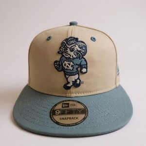 New Era 9Fifty Snapback Hat Blue OSFM North Carolina Tar Heels Embroidered